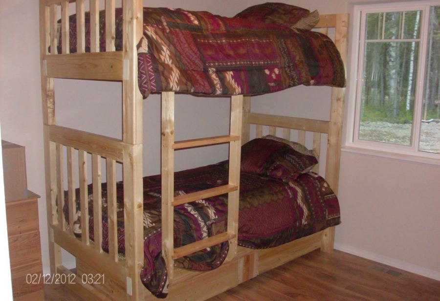 The Wood Bedroom, Vermont Tubbs Bunk Beds